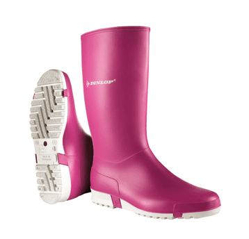 Kalosze DUNLOP SPORT - różowy-biały