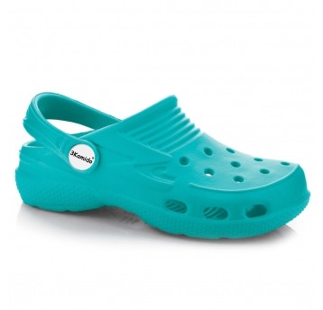Klapki 3Kamido Croco Kids - turkusowy