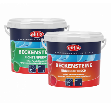 Kostki zapachowe do pisuarów EILFIX (czerwone, aromat świeżych truskawek) 1kg