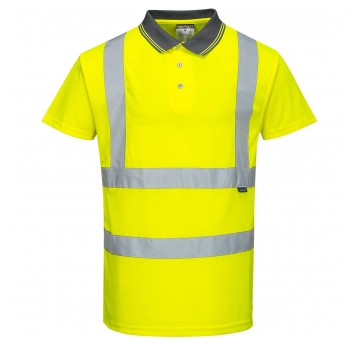 Koszulka ostrzegawcza polo S477 - żółty