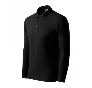 Koszulka polo męska Malfini PIQUE POLO LS 221- czarny
