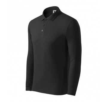 Koszulka polo męska Malfini PIQUE POLO LS 221- ebony gray