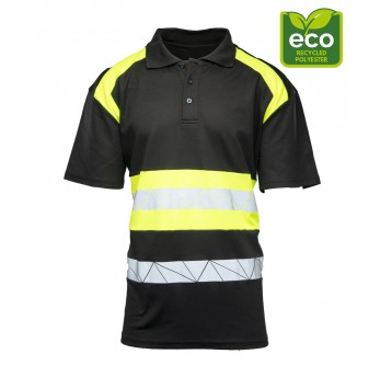 Koszulka polo SEVEN KINGS ECO RIVAL - czarny-żółty