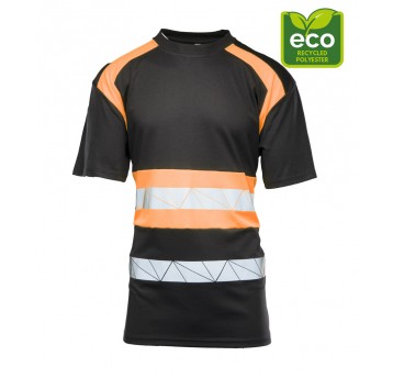 Koszulka SEVEN KINGS ECO RIVAL- czarny-pomarańczowy