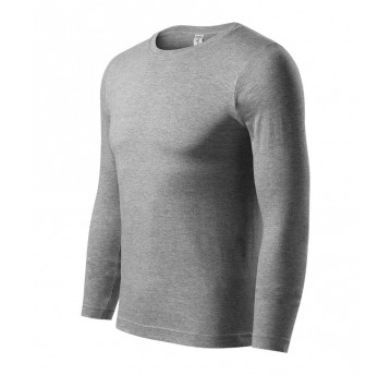Koszulka unisex Piccolio PROGRESS LS P75 - ciemnoszary melanż