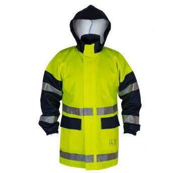 Kurtka antyelektrostatyczna PROS Model 500A - żółty-granatowy