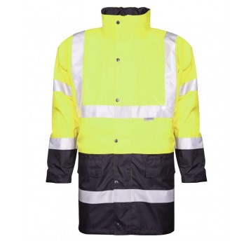 Kurtka HI-VIZ 4/1 - żółto-niebieski