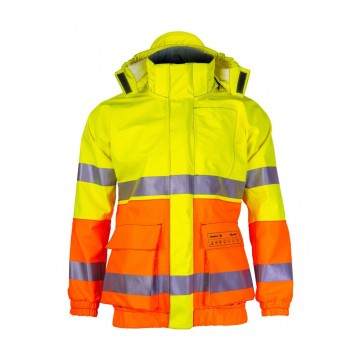 Kurtka multifunkcyjna bomberka PROS model 282 - żółty-pomarańczowy