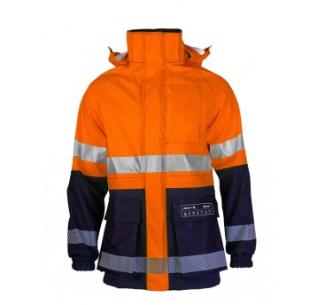 Kurtka multifunkcyjna PROS 3/4 model 2831 - pomarańczowy-granatowy
