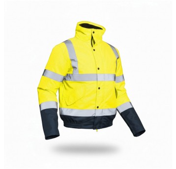 Kurtka ostrzegawcza bomberka Active Gear HV - żółty-granatowy