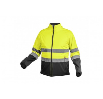 Kurtka ostrzegawcza softshell Hogert EXTER - żółty