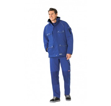 Kurtka parka PLANAM Canvas 320 zimowa - chabrowy