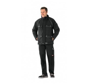 Kurtka parka PLANAM Canvas 320 zimowa - czarny/czarny