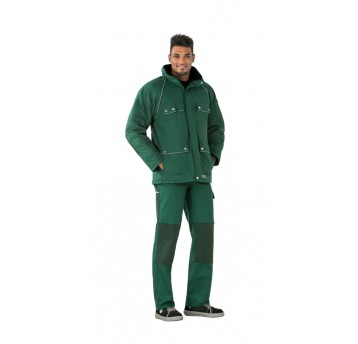 Kurtka parka PLANAM Canvas 320 zimowa - zielony