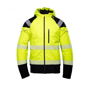 Kurtka softshell ocieplana SEVEN KINGS FLASH HIVI SKF007 - żółty