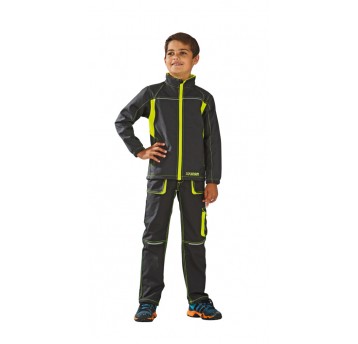 Kurtka softshell PLANAM Basalt Neon dziecięce - antracytowy/żółty