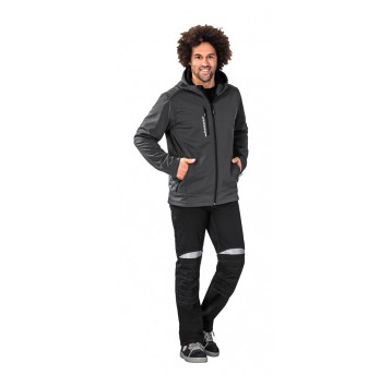 Kurtka softshell PLANAM Outdoor Hawk - antracytowy