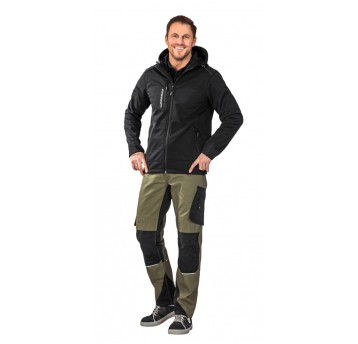Kurtka softshell PLANAM Outdoor Hawk - czarny