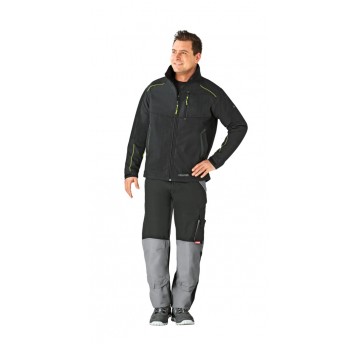 Kurtka softshell PLANAM Outdoor Neon Softshell - szary/zielony