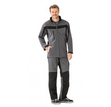 Kurtka softshell PLANAM Plaline - łupkowy/czarny