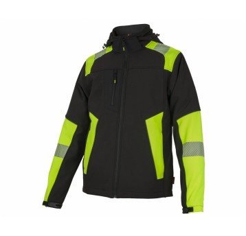 Kurtka zimowa Bennon REFLECTOS Jacket black/yellow