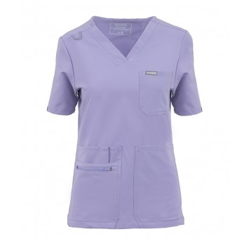 MYNTS V-Neck Pocket Genius – Scrub Top Women WMT001 Lavender