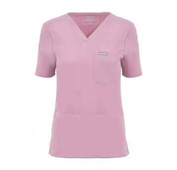 MYNTS V-Neck Two Pockets – Scrub Top Women WMT002 Rose Water