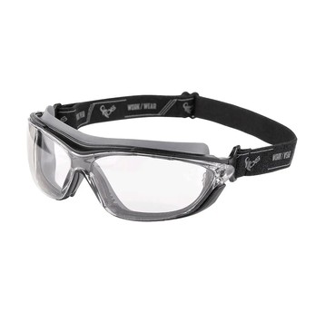 Okulary CXS-Opsis FORS przezroczyste - czarno-szary