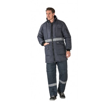 Parka do chłodni PLANAM podszewka niebieska - granatowy