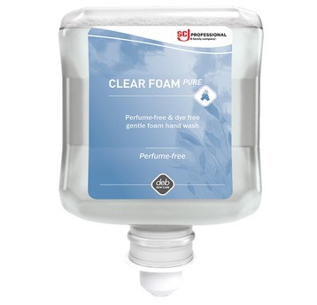 Pianka do mycia rąk bezzapachowa Clear Foam PURE - wkład do dozownika 1L