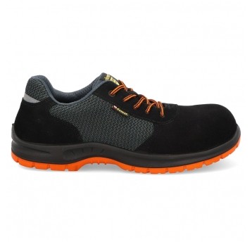 Półbuty ochronne męskie DEMAR X-FLOW SOLID S1 - pomarańczowy-czarny