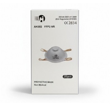 Półmaska przeciwpyłowa PAYPER AK002 FFP2 NR (20szt.) z zaworkiem