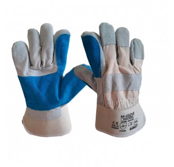 Rękawice dwoina bydlęca M-GLOVE DOCKER WHITE-BLUE 4344X - 10,5/XL