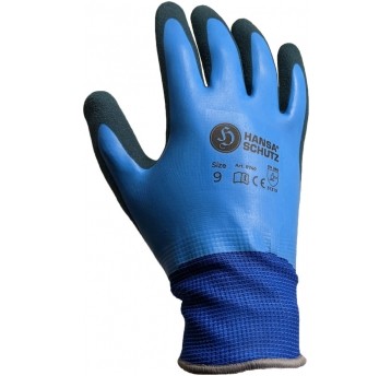 Rękawice Hansaschutz 8740 podwójna powłoka lateksowa Sandy