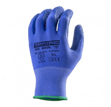 Rękawice powlekane lateksem Coverguard EUROLITE SG850L