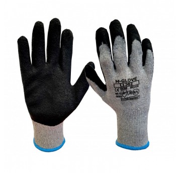 Rękawice powlekane lateksem M-GLOVE L1202 3121X - szary