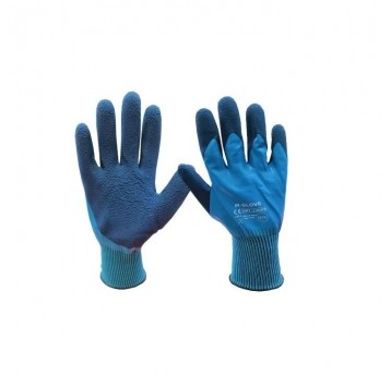 Rękawice powlekane lateksem M-GLOVE L2007 KAT.I. - niebieski