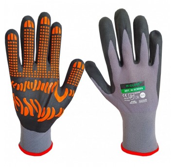 Rękawice powlekane nitrylem M-GLOVE M-SCREEN 4131X