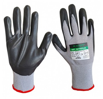 Rękawice powlekane nitrylem M-GLOVE NITRIFLEX 4131X