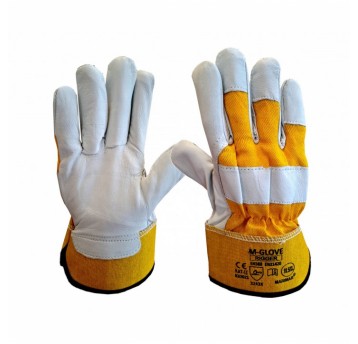 Rękawice skóra licowa M-GLOVE RIGGER YELLOW 3243X - 10,5