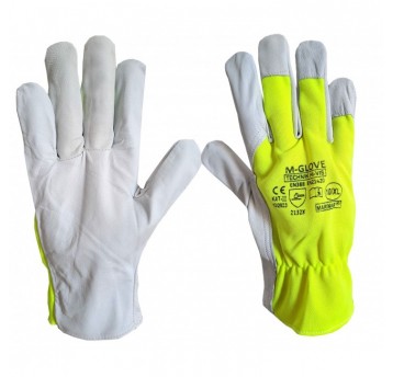 Rękawice skóra licowa M-GLOVE TECHNIK HI-VIS 2132X