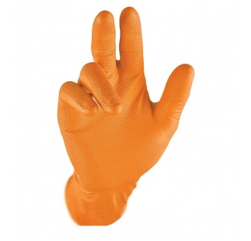 Rękawice warsztatowe GRIPPAZ 246 (50szt.) - pomarańczowy