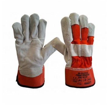 Rękawice wzmacniane skórą M-GLOVE RINGO ORANGE 4124X, 4243X - 10,5/XL