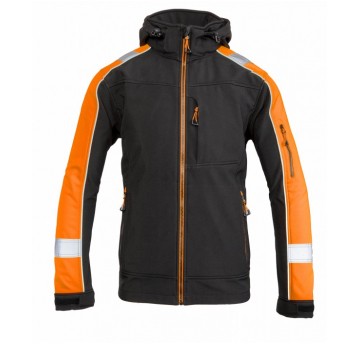 Softshell BENEFIT RIVAL - czarny-pomarańczowy