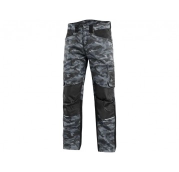 Spodnie do pasa CXS SOLIS FLEX - camo-czarny