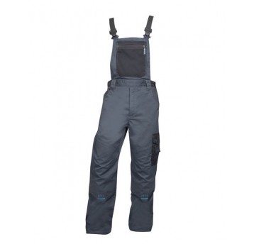 Spodnie ogrodniczki 4TECH 03 - szaro-czarny - 170-175cm