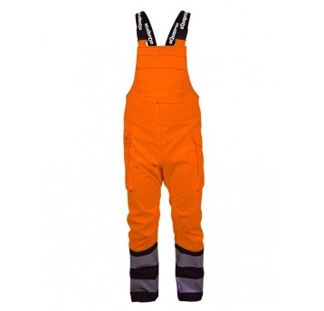Spodnie ogrodniczki PROS model 2841 - pomarańczowy-granatowy