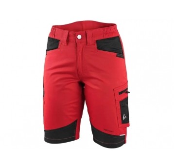 Szorty CXS SOLIS FLEX damskie - czerwony-czarny