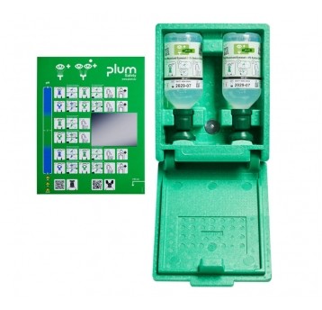 Zestaw do płukania oczu i ran Plum Green Box 0,9% NaCl 2×500 ml